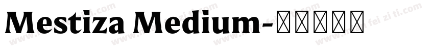 Mestiza Medium字体转换